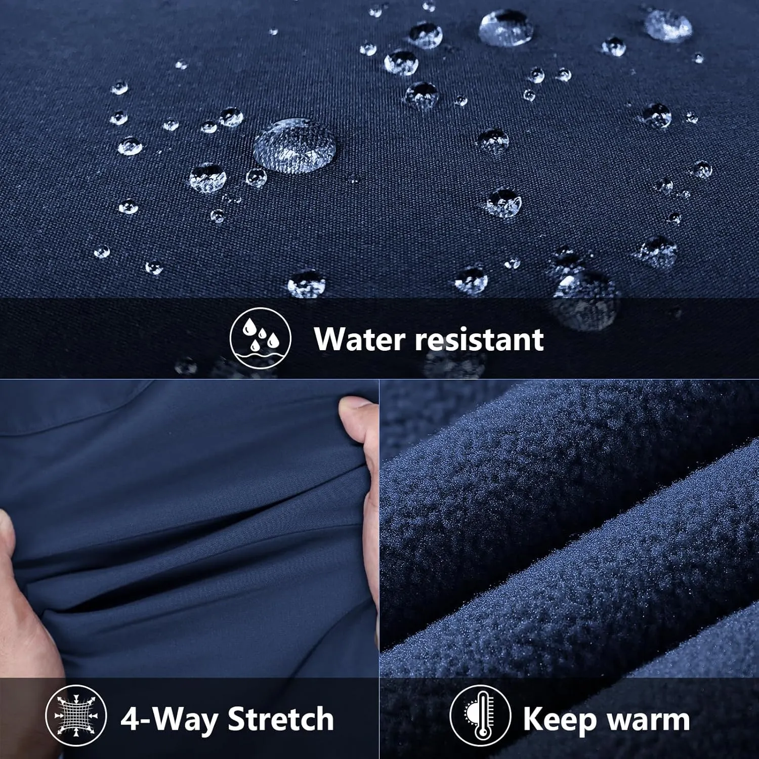 33,000ft Women's Running Vest Fleece Lined Zip Up Windproof Lightweight Softshell Vests Outerwear for Golf Hiking Sports