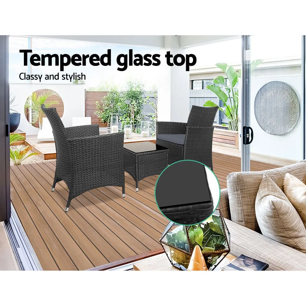 3pc Bistro Chair & Table Set