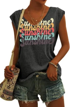 4th of July Shirt for Women 1776 Cap Sleeve Tank Tops American Flag Summer Scoop Neck Tops