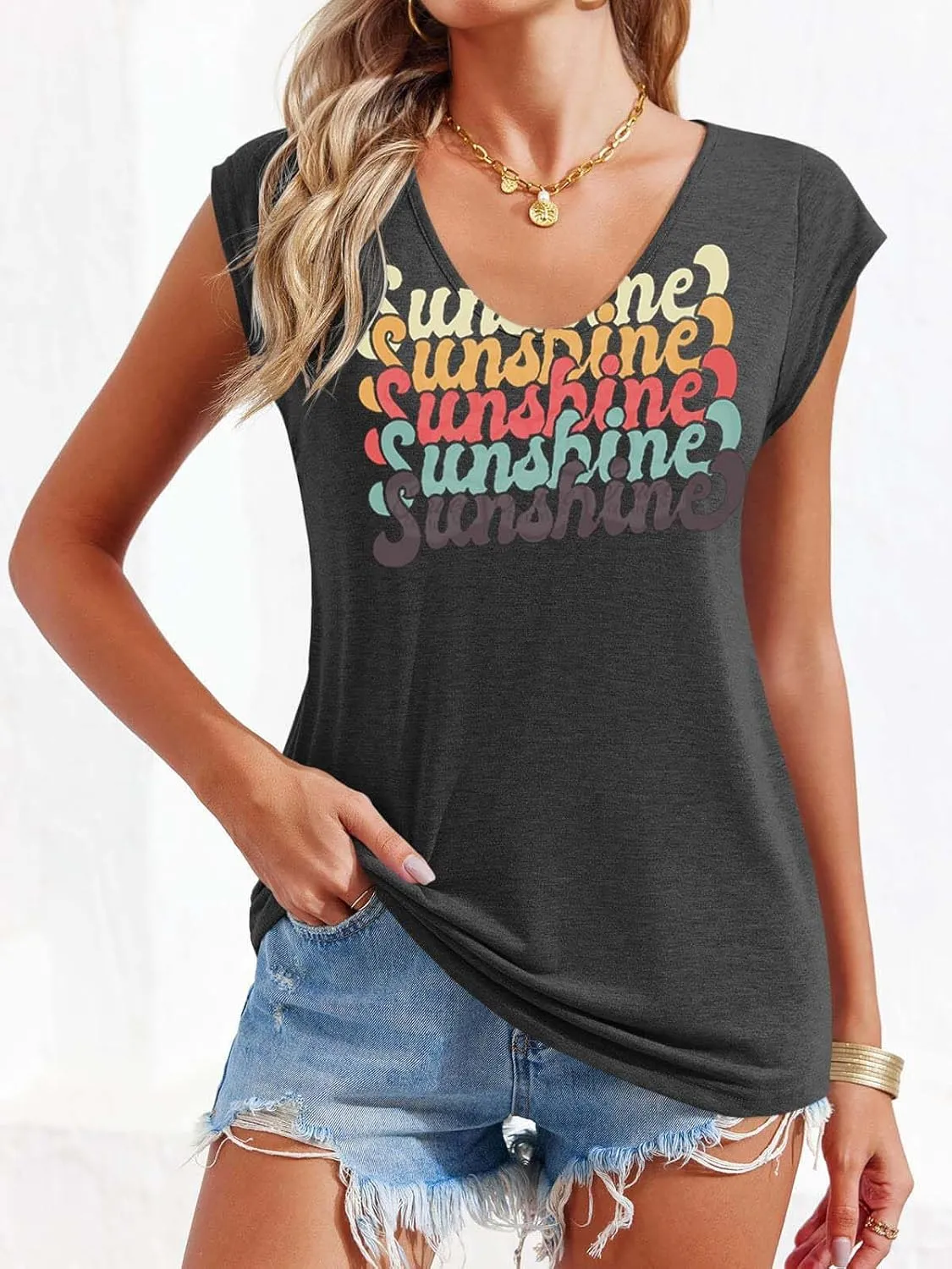 4th of July Shirt for Women 1776 Cap Sleeve Tank Tops American Flag Summer Scoop Neck Tops