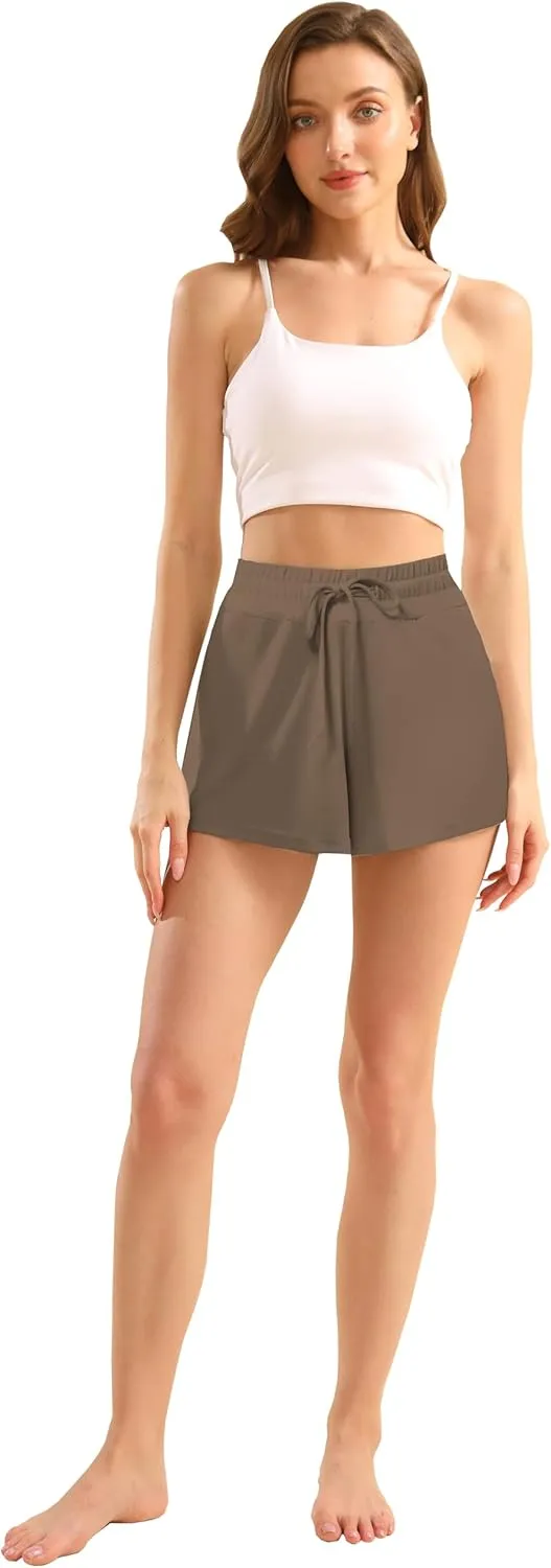 5 Pack: Womens SuperSoft Comfy Stretch Pajama Lounge Shorts Elegant Sleepwear Cozy Pajama Bottoms Cute Sleep Shorts