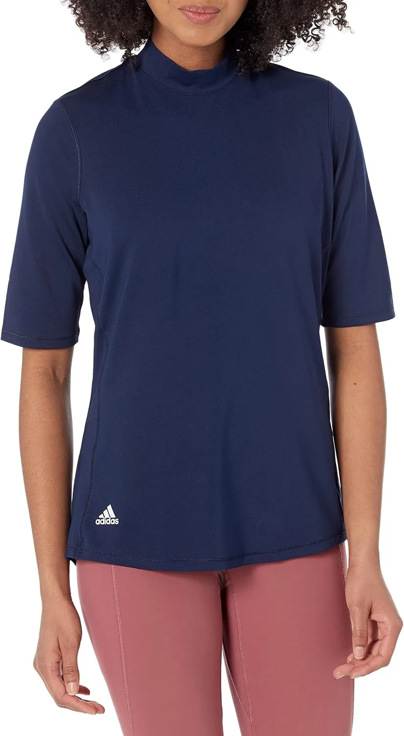 adidas Women's Essentials Mock Neck Golf Polo Shirt