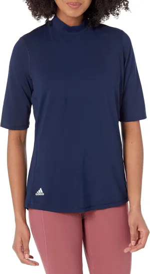 adidas Women's Essentials Mock Neck Golf Polo Shirt