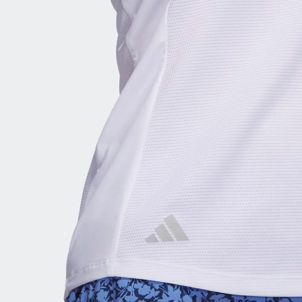 adidas Women's Textured Sleeveless Golf Polo Shirt
