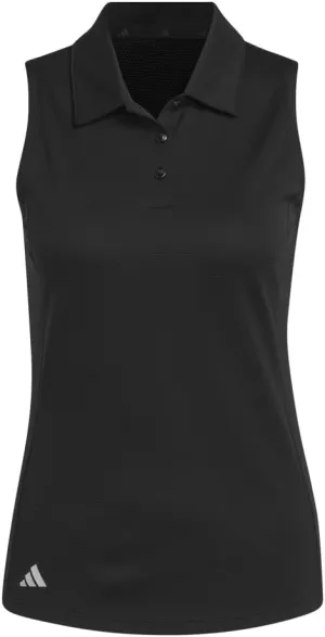 adidas Women's Textured Sleeveless Golf Polo Shirt