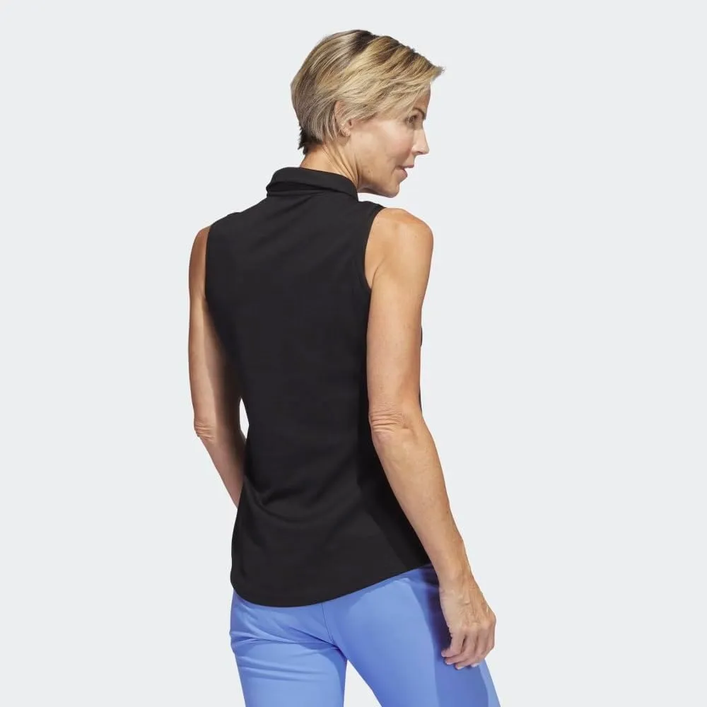 adidas Women's Textured Sleeveless Golf Polo Shirt