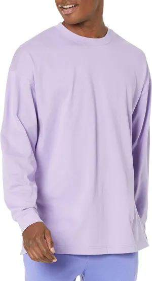 Amazon Essentials Men's Long-Sleeve T-Shirt Oversized-Fit Organic Cotton