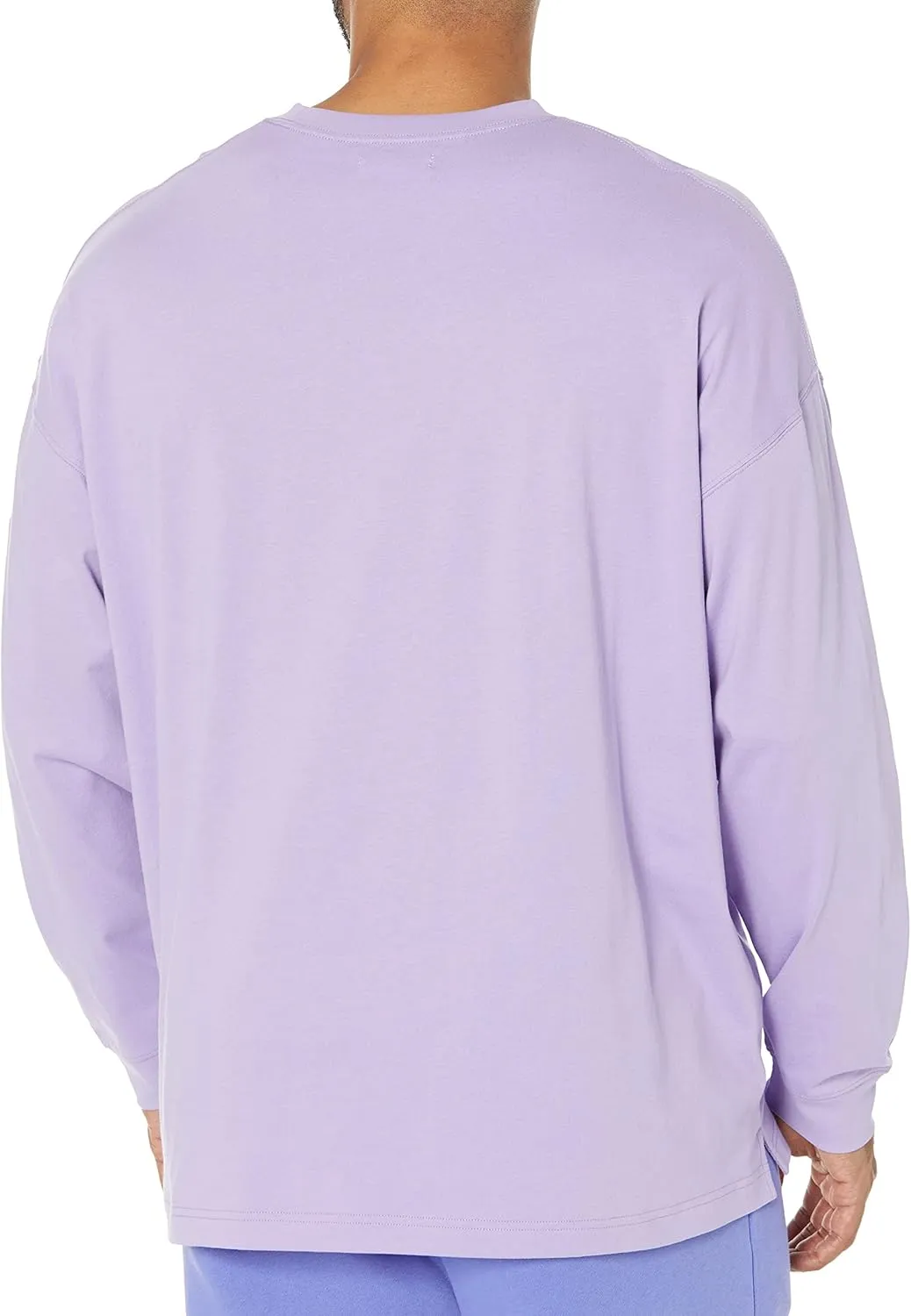 Amazon Essentials Men's Long-Sleeve T-Shirt Oversized-Fit Organic Cotton