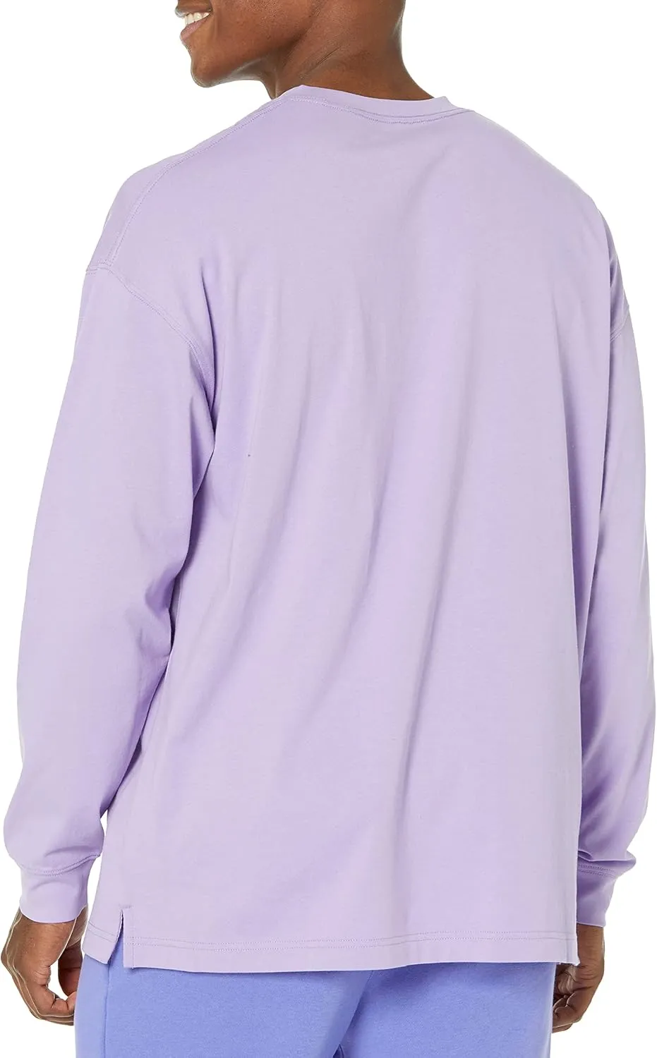Amazon Essentials Men's Long-Sleeve T-Shirt Oversized-Fit Organic Cotton