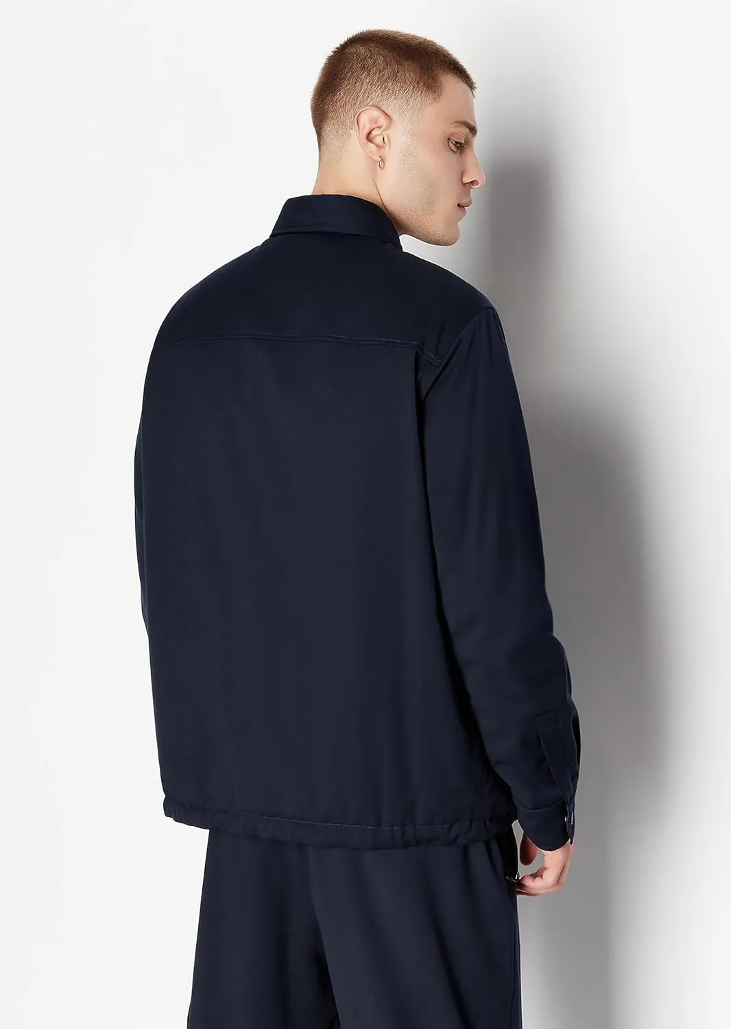 Armani Exchange Men's Wool Mix Shirt Jacket
