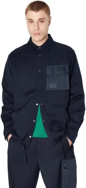 Armani Exchange Men's Wool Mix Shirt Jacket