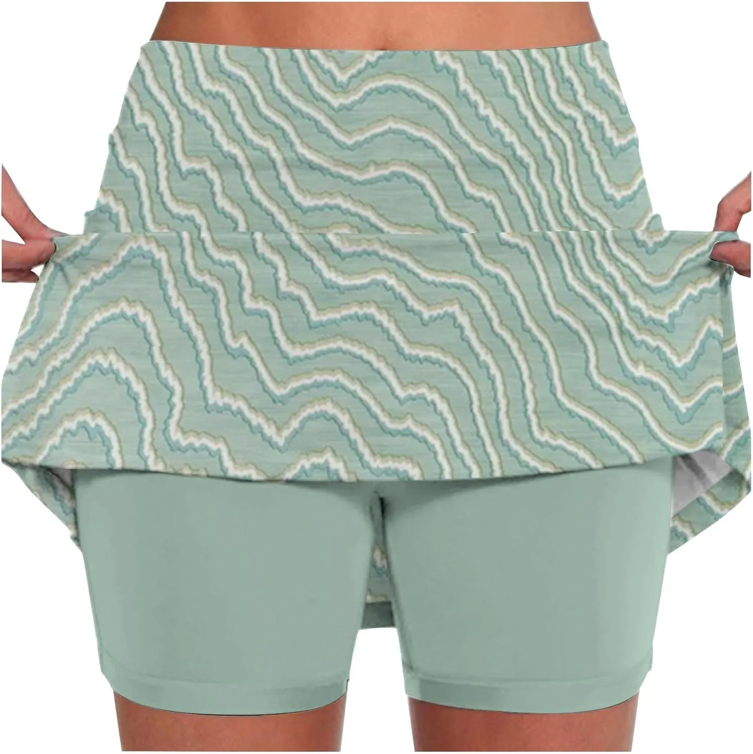 Athletic Skorts Fo Women Summer Tennis Elastic High Waisted Shorts Trendy Comfort Lightweight Gym Shorts with Pockets