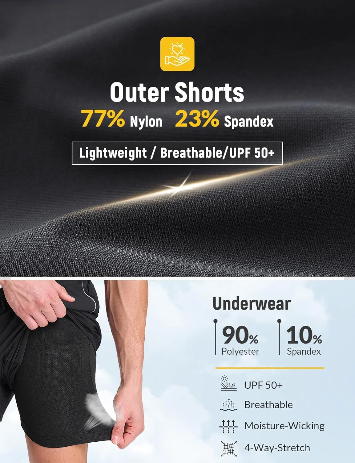 baleaf Men's Mountain Bike Shorts 4D Padded Loose-fit MTB Cycling Lightweight Bicycle Biking Shorts Zipper Pockets