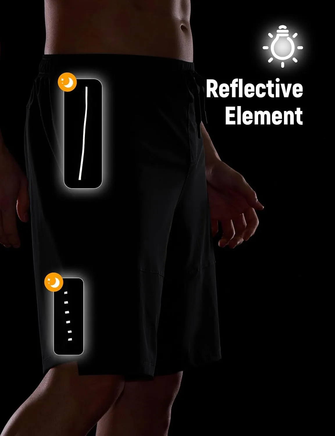 baleaf Men's Mountain Bike Shorts 4D Padded Loose-fit MTB Cycling Lightweight Bicycle Biking Shorts Zipper Pockets