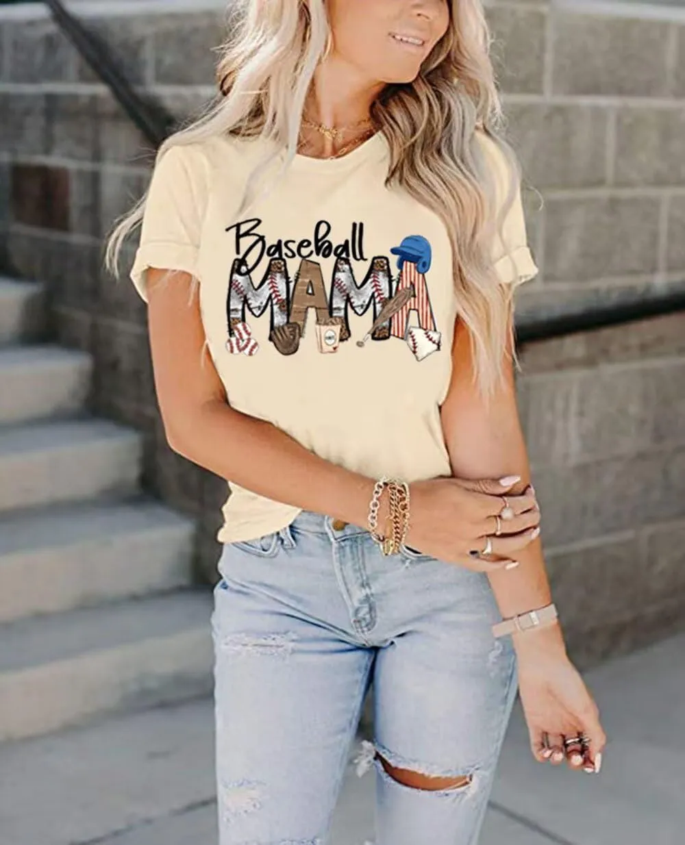 Baseball T Shirts for Women Baseball Mom Tshirt Softball Graphic Tee Tops Game Day Gifts Casual Short Sleeve Tops