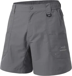 BASSDASH Men's 6" Fishing Shorts UPF 50  Water Resistant Quick Dry Hiking Cargo Shorts with Multi Pocket