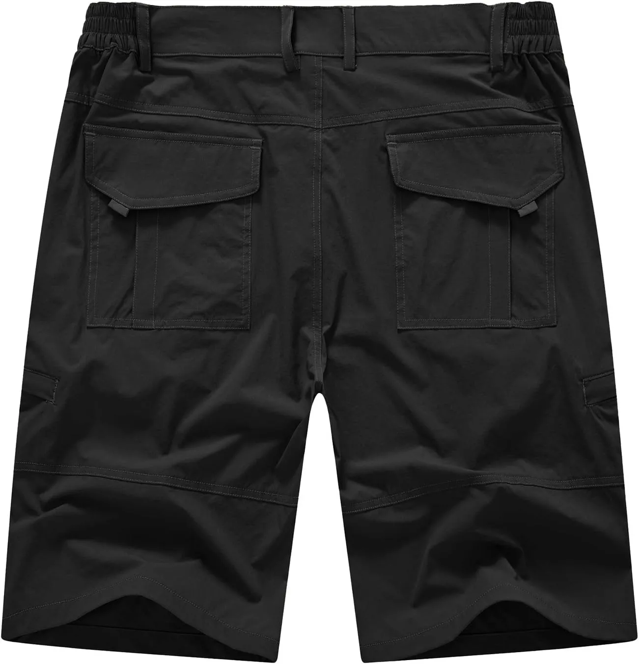 BASUDAM Men's Cargo Hiking Shorts Stretch Quick Dry Lightweight Work Shorts 6 Pockets for Camping Travel