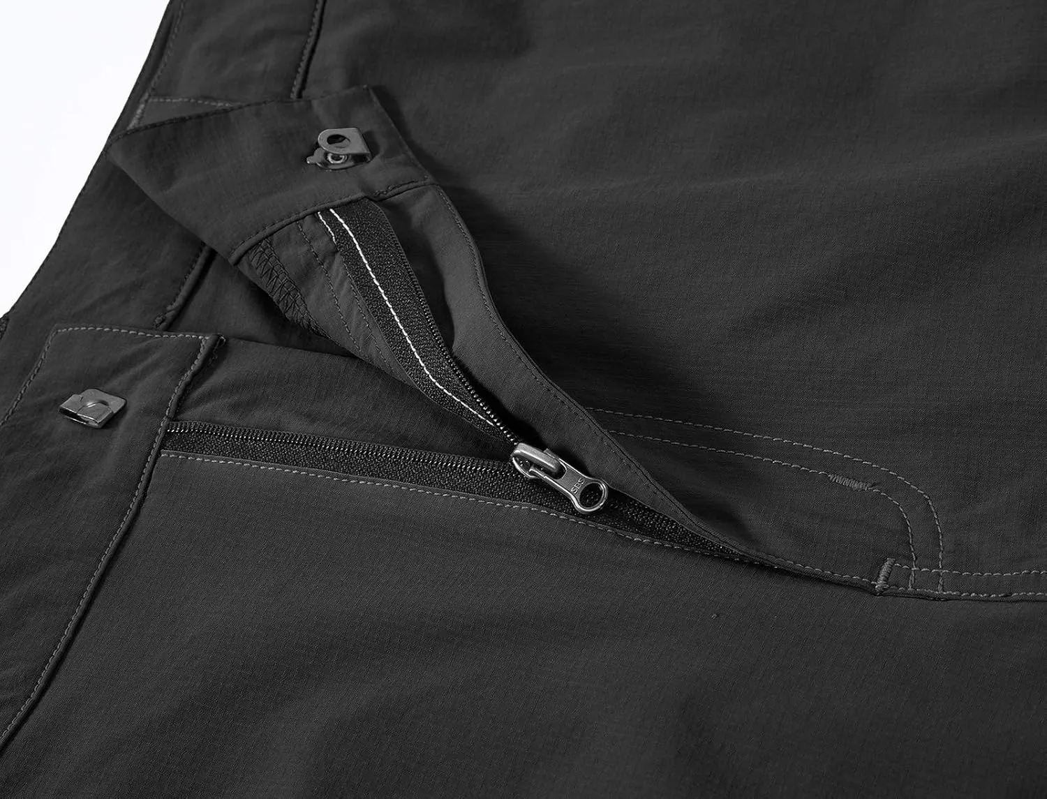 BASUDAM Men's Cargo Hiking Shorts Stretch Quick Dry Lightweight Work Shorts 6 Pockets for Camping Travel