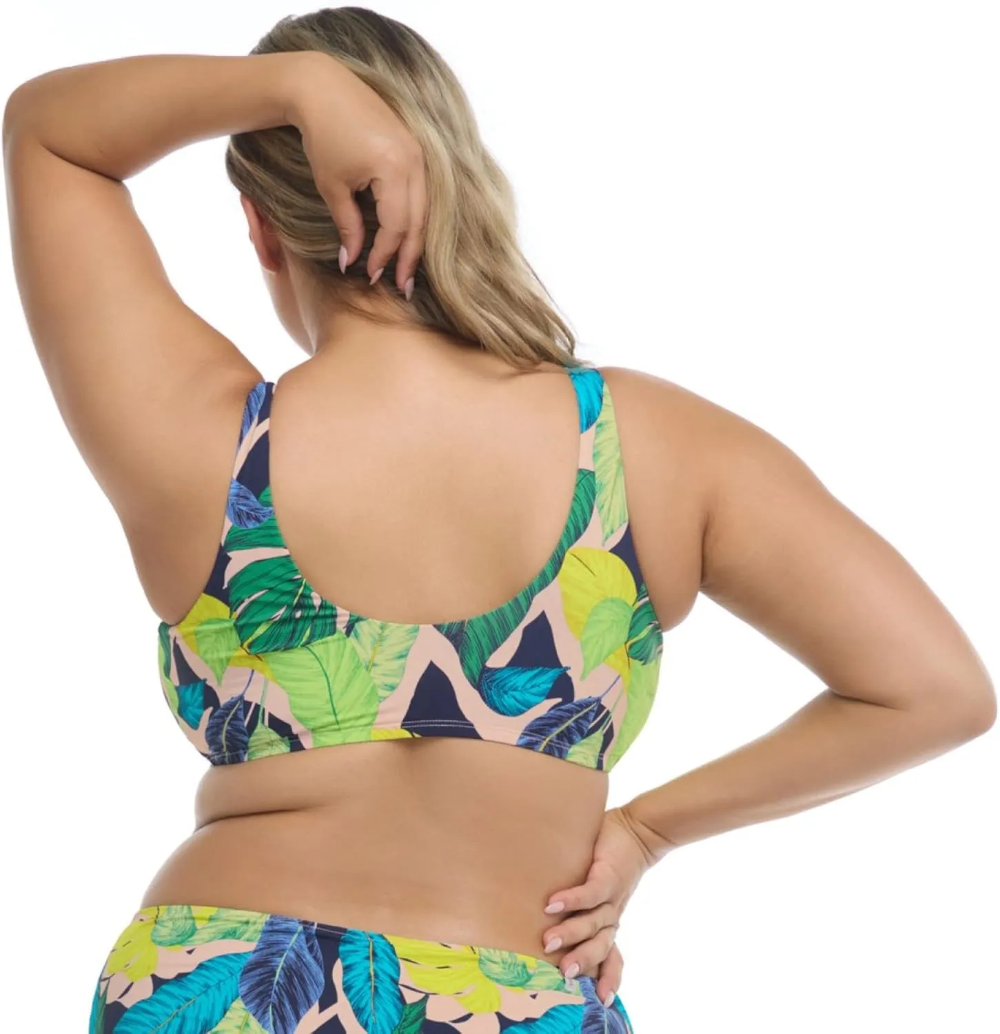 Body Glove Women's Kate Crop Bikini Top Swimsuit with Front Tie