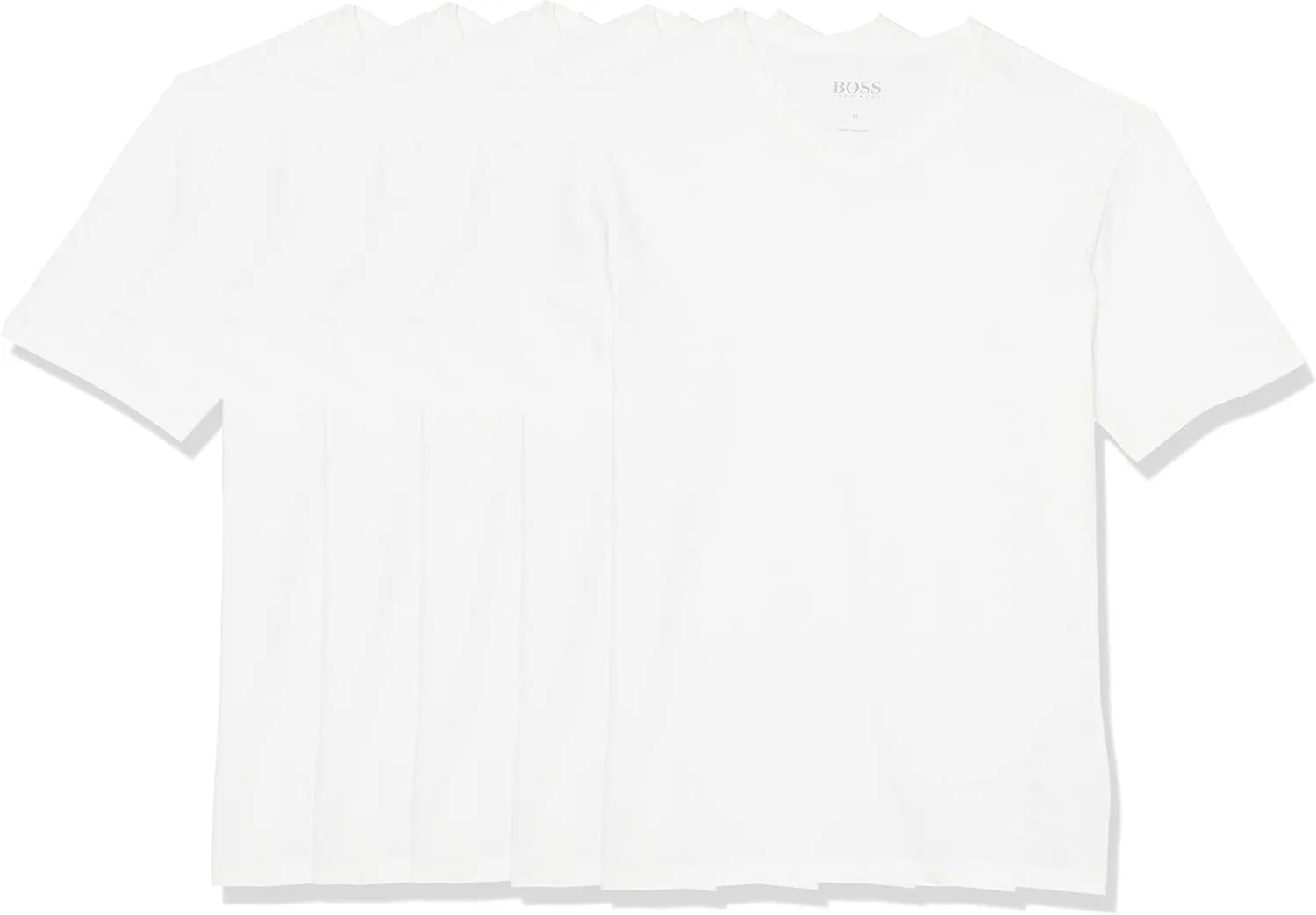 BOSS Men's Cotton 5 Pack T-Shirt Pack