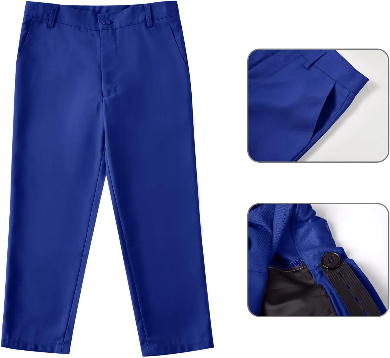 Boys Suit for Kids Toddler Boy 4-Piece Wedding Tuxedo Suits Vest and Pants Set