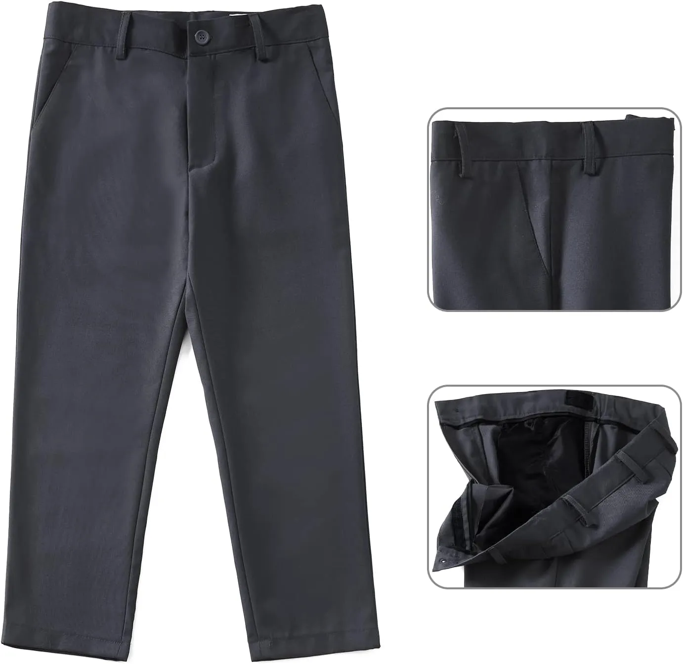 Boys Suit for Kids Toddler Boy 4-Piece Wedding Tuxedo Suits Vest and Pants Set