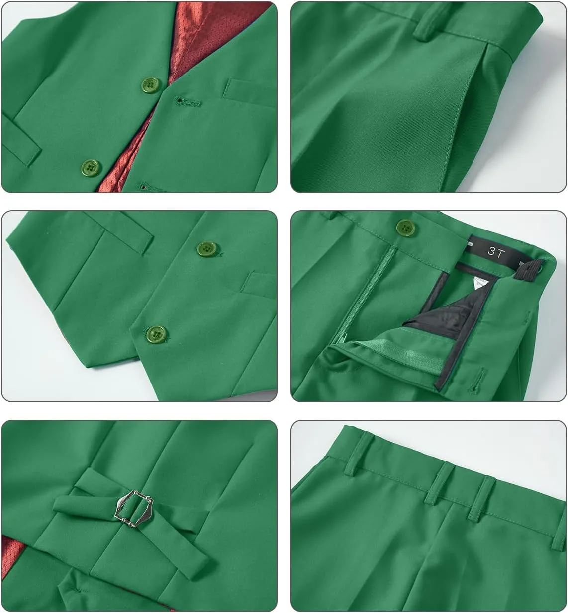 Boys Vest Set Formal Dress Suits Wedding Outfit Dresswear