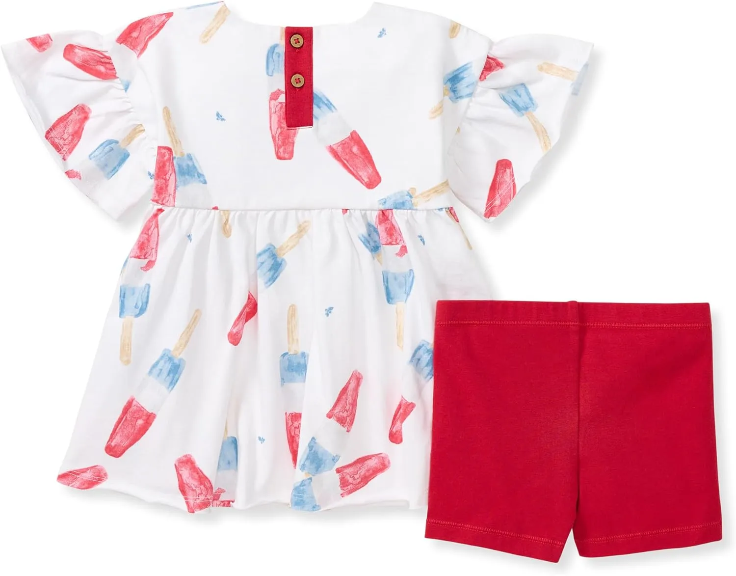 Burt's Bees Baby baby-girls Top and Shorts Set, Tunic and Shorts Bundle, 100% Organic Cotton