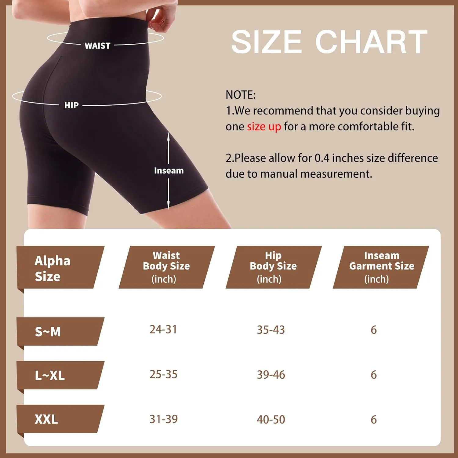 CADITEX Biker Shorts for Women- High Waisted Buttery Soft Workout Shorts Womens for Cycling Yoga Athletic