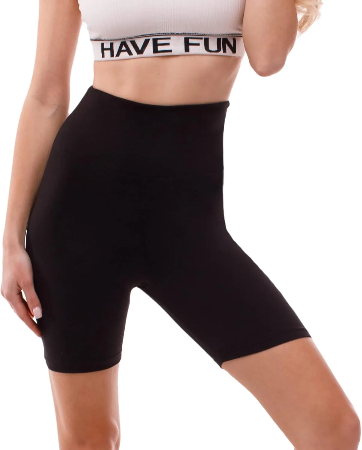CADITEX Biker Shorts for Women- High Waisted Buttery Soft Workout Shorts Womens for Cycling Yoga Athletic