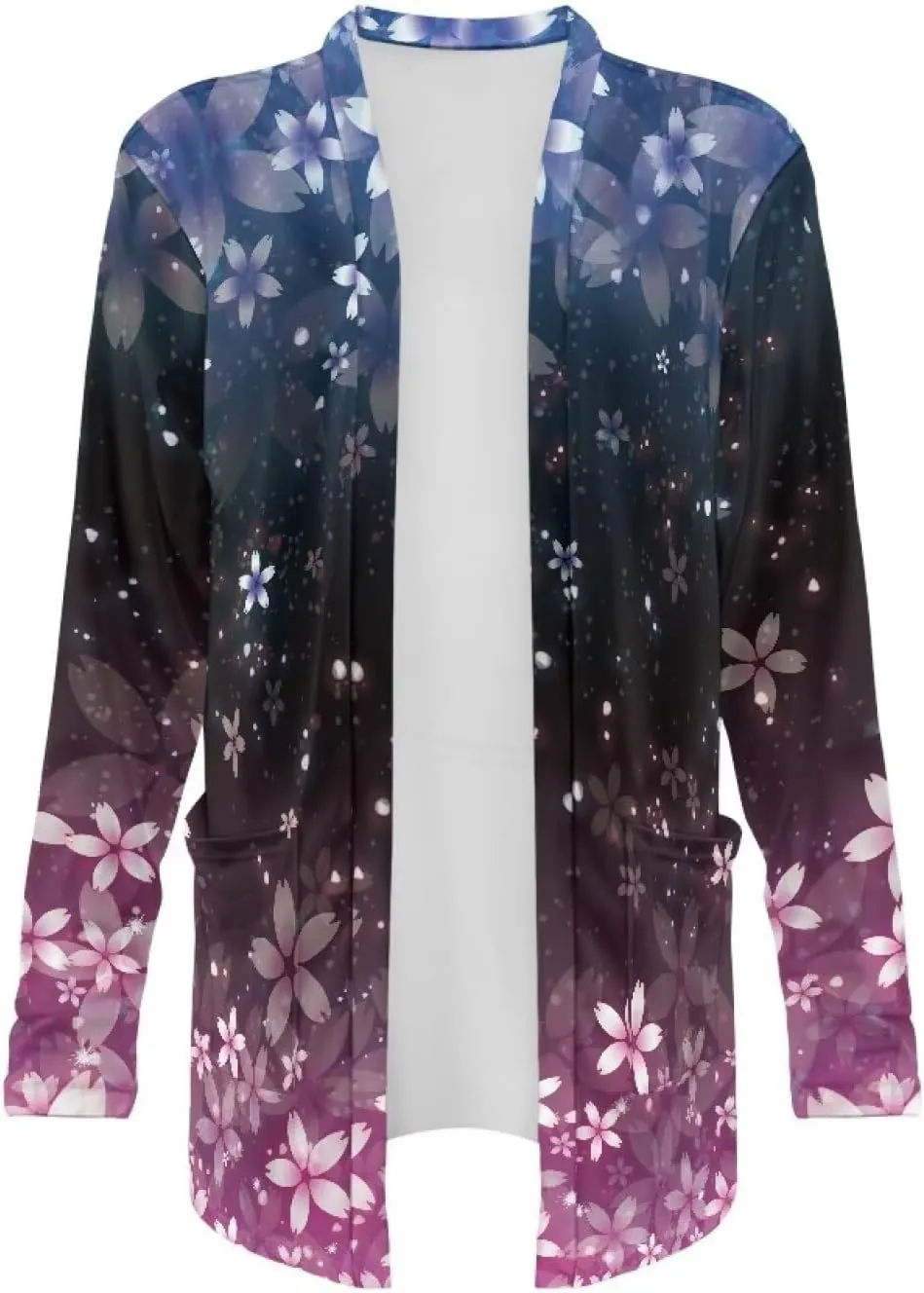 Cardigan Jacket for Women 2024 Casual Long Sleeve Open Front Cardigans with Pocket, S-2XL