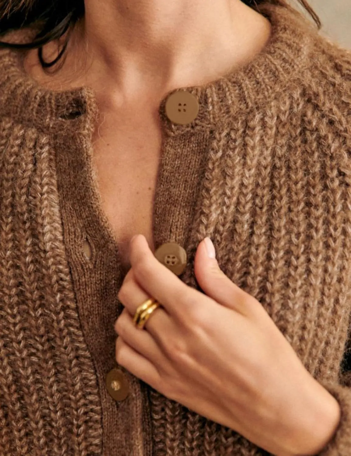 Cardigan Sweaters for Women Chunky Knit Cardigans Long Sleeve Button Sweater Jacket 2024 Fall Winter