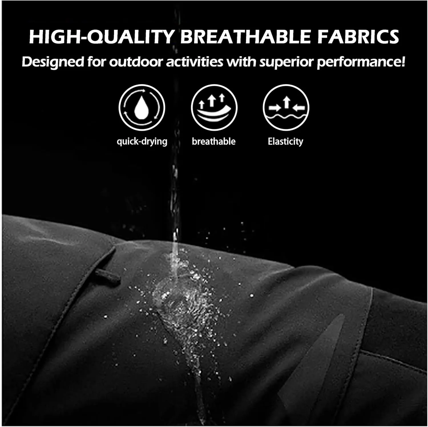 Cargo Shorts for Man Waterproof Stretch Multi Pockets Quick-Dry Outdoor Camping Running Athletic Men's Shorts