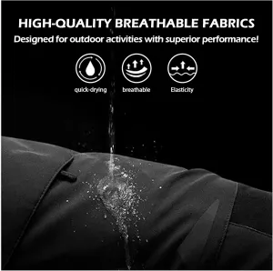 Cargo Shorts for Man Waterproof Stretch Multi Pockets Quick-Dry Outdoor Camping Running Athletic Men's Shorts