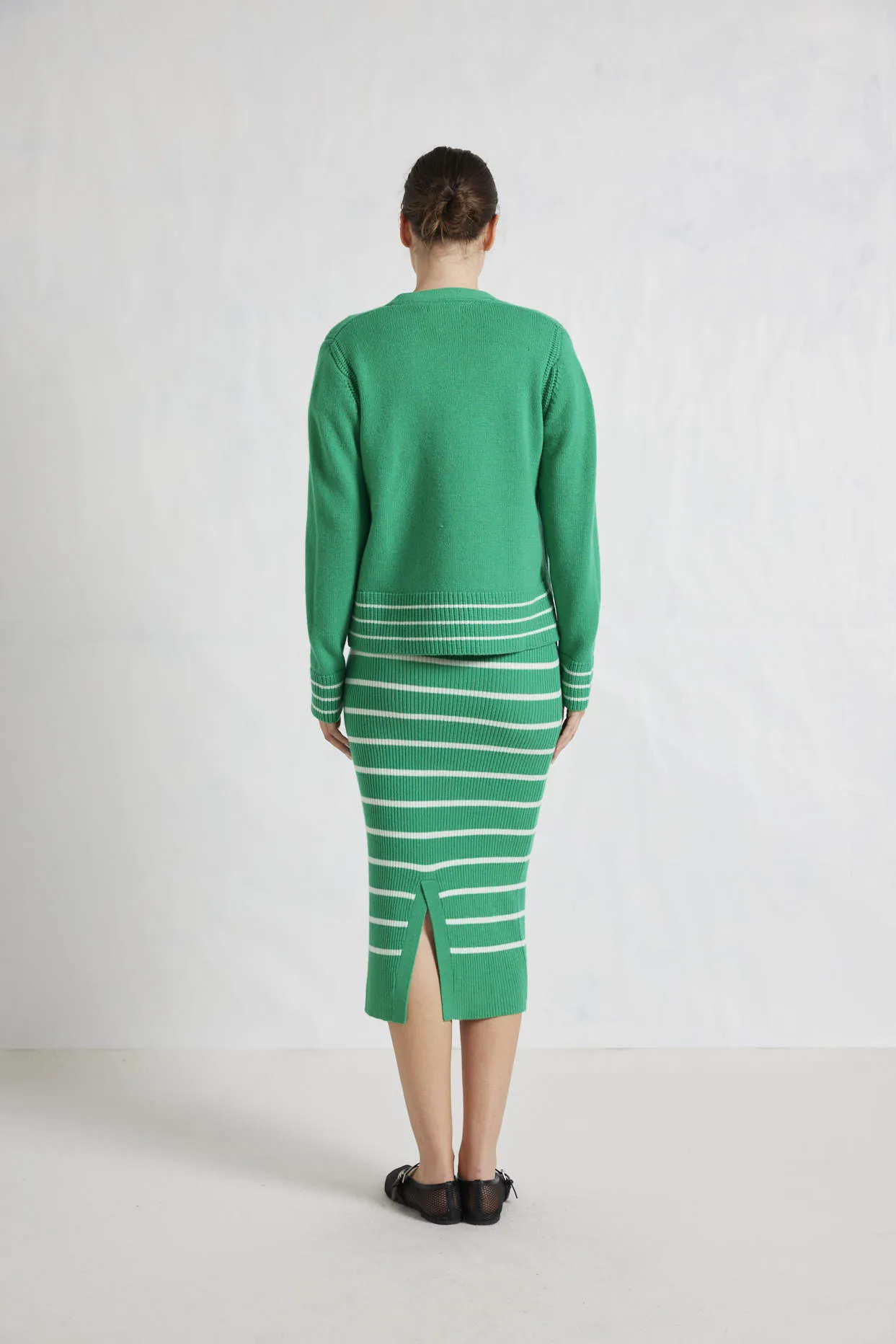 Charlotte Merino Cardi In Jade