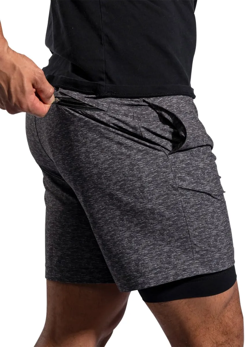 Chubbies 7 Sport Shorts  Mens Gym Shorts and Activewear, Anti-Chafing Compression Liner, Elastic Waistband, 3 Pockets