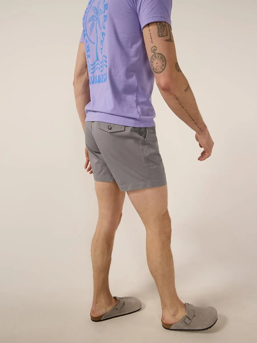 Chubbies Chino Shorts Men 5.5 Inch - Mens Shorts Casual with Elastic Waistband, Side and Back Pockets, Stretch Cotton Blend