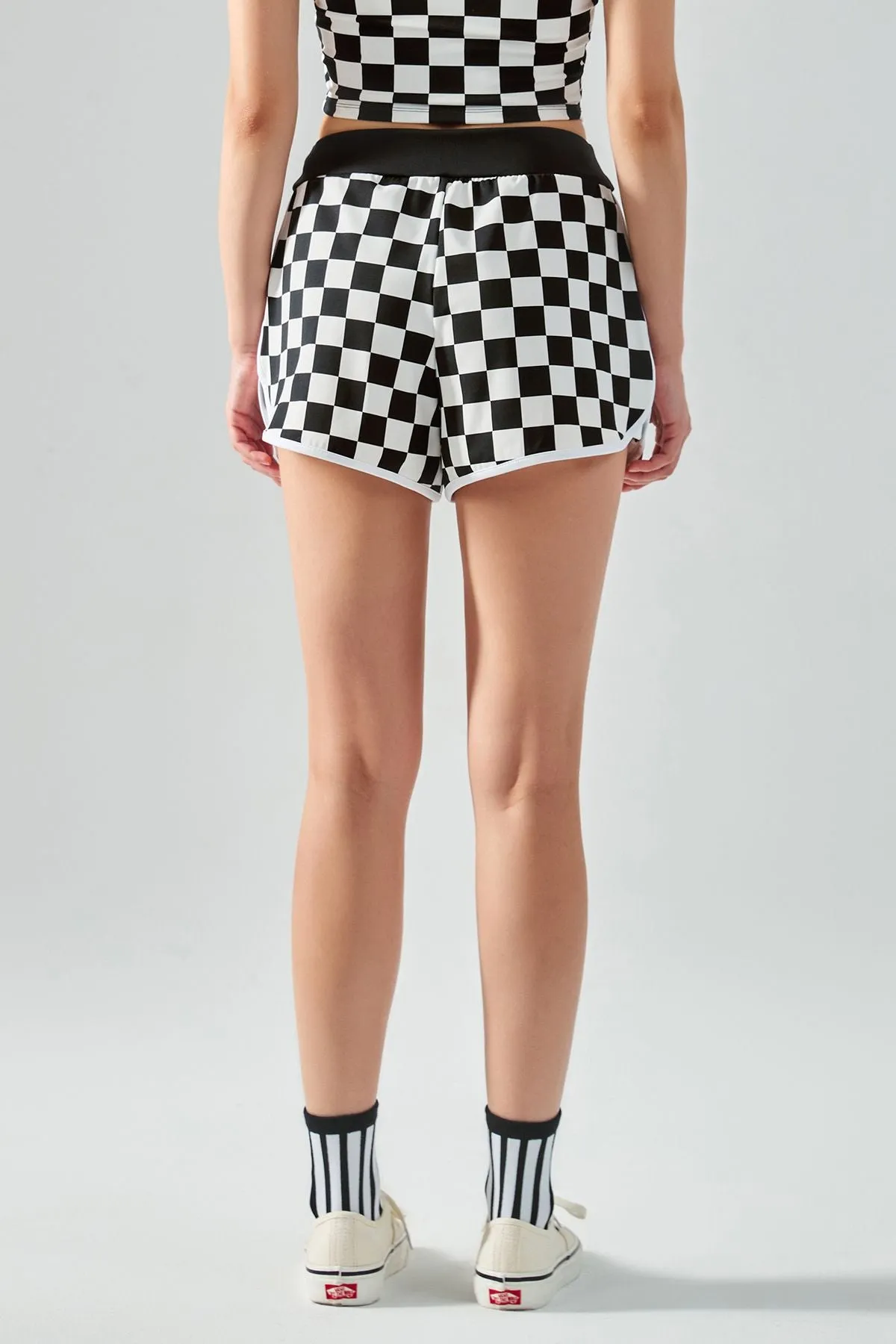 Classic Checkerboard Dolphin Shorts