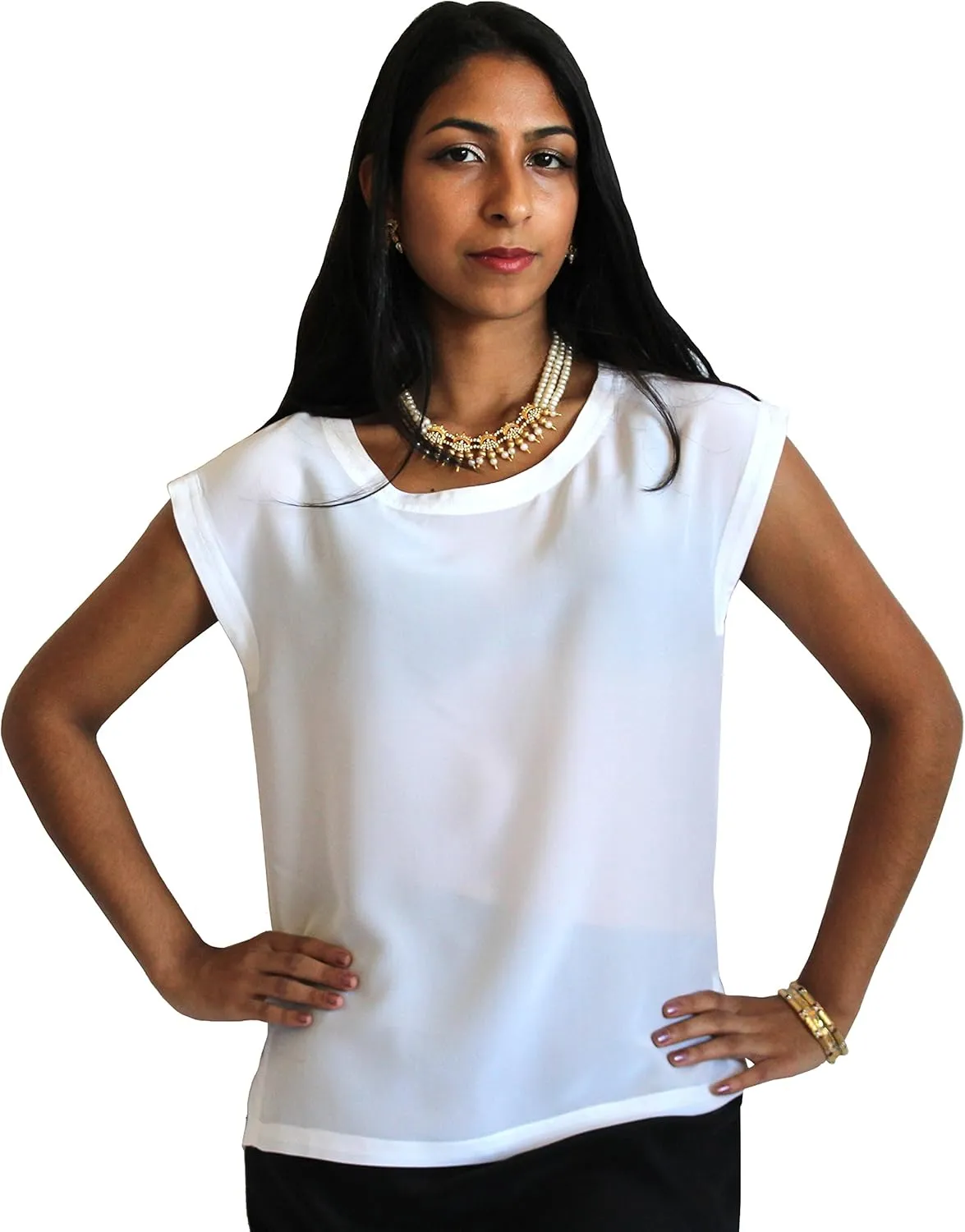 Classic Silk Shell for Women 100% Silk Crepe de Chine - 23 Colors