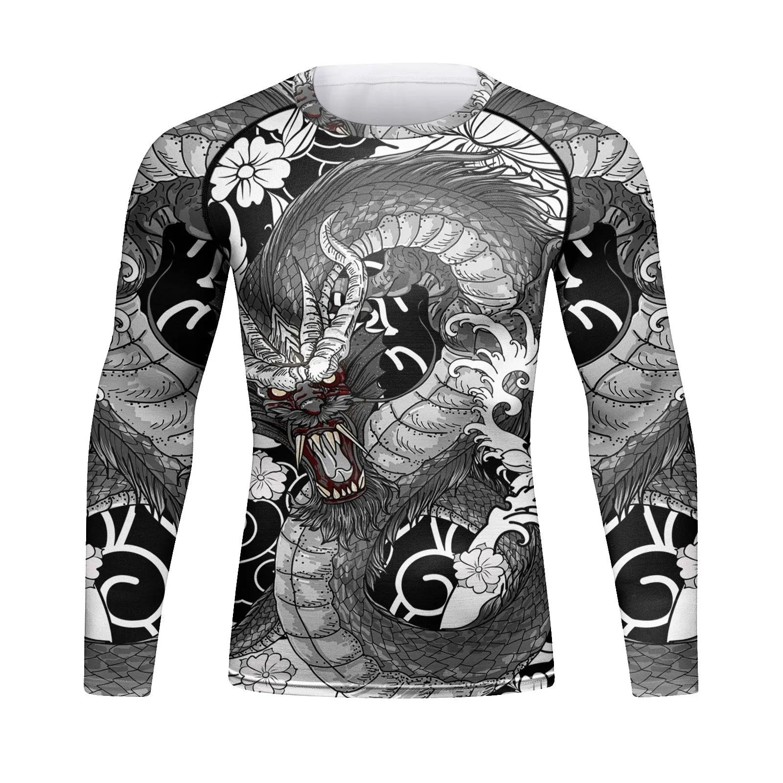 Cody Lundin - Mural Series : Shinry -  Long Sleeve MMA  / BJJ  Compression Shirt / Rash Guard