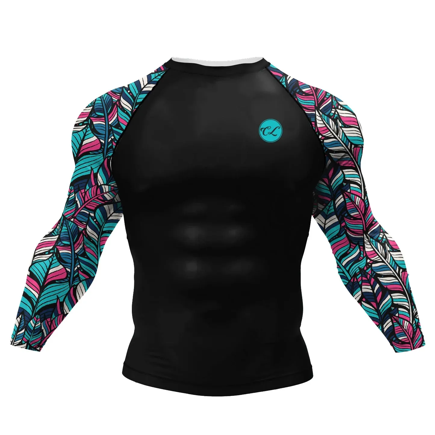 Cody Lundin - " Palms " -  Long Sleeve MMA  / BJJ  Compression Shirt / Rash Guard