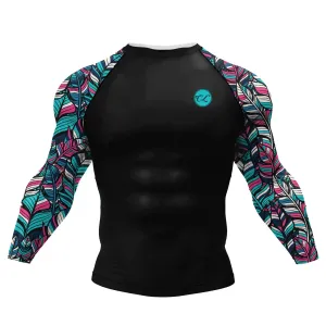 Cody Lundin - " Palms " -  Long Sleeve MMA  / BJJ  Compression Shirt / Rash Guard