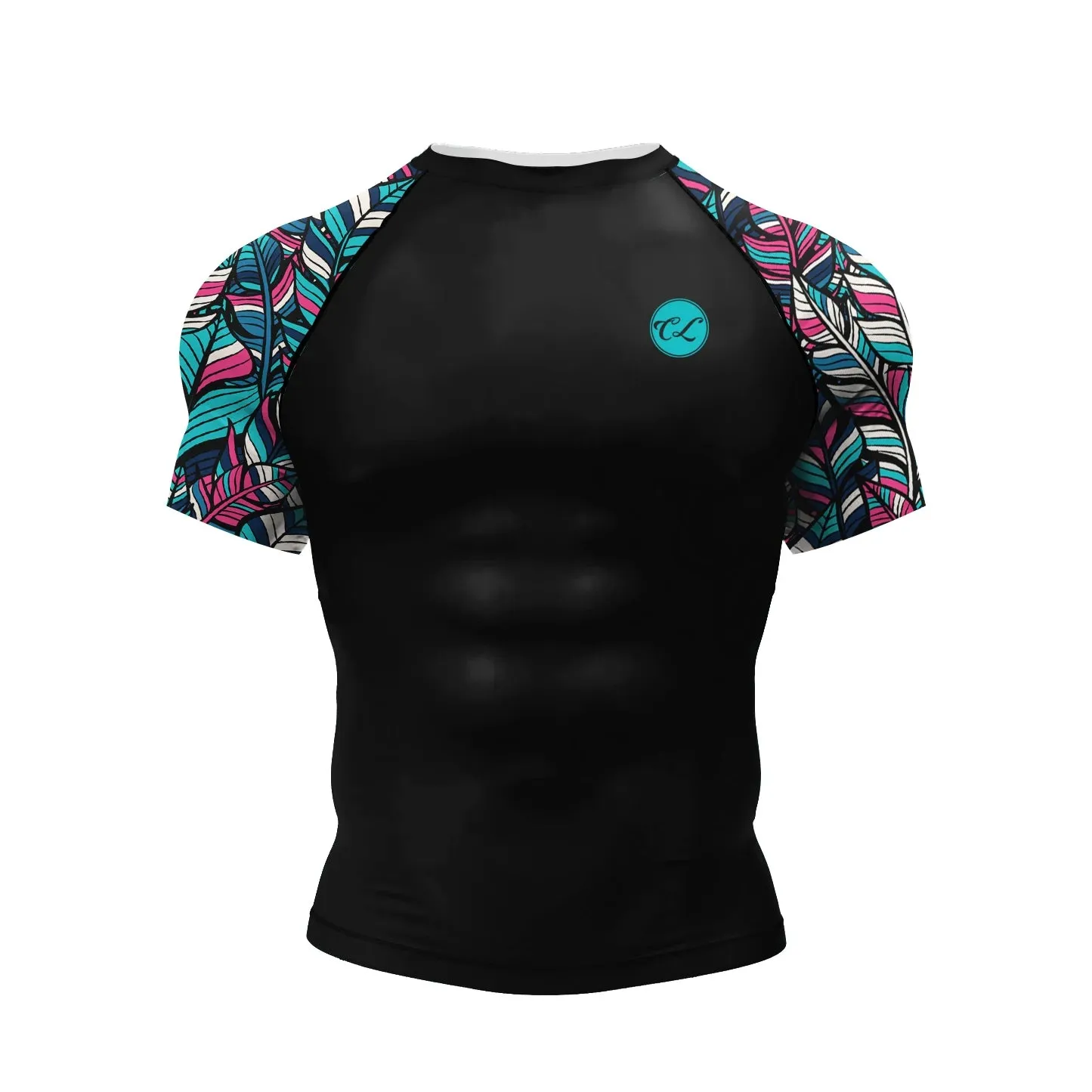 Cody Lundin - " Palms " -  Short Sleeve MMA  / BJJ  Compression Shirt / Rash Guard