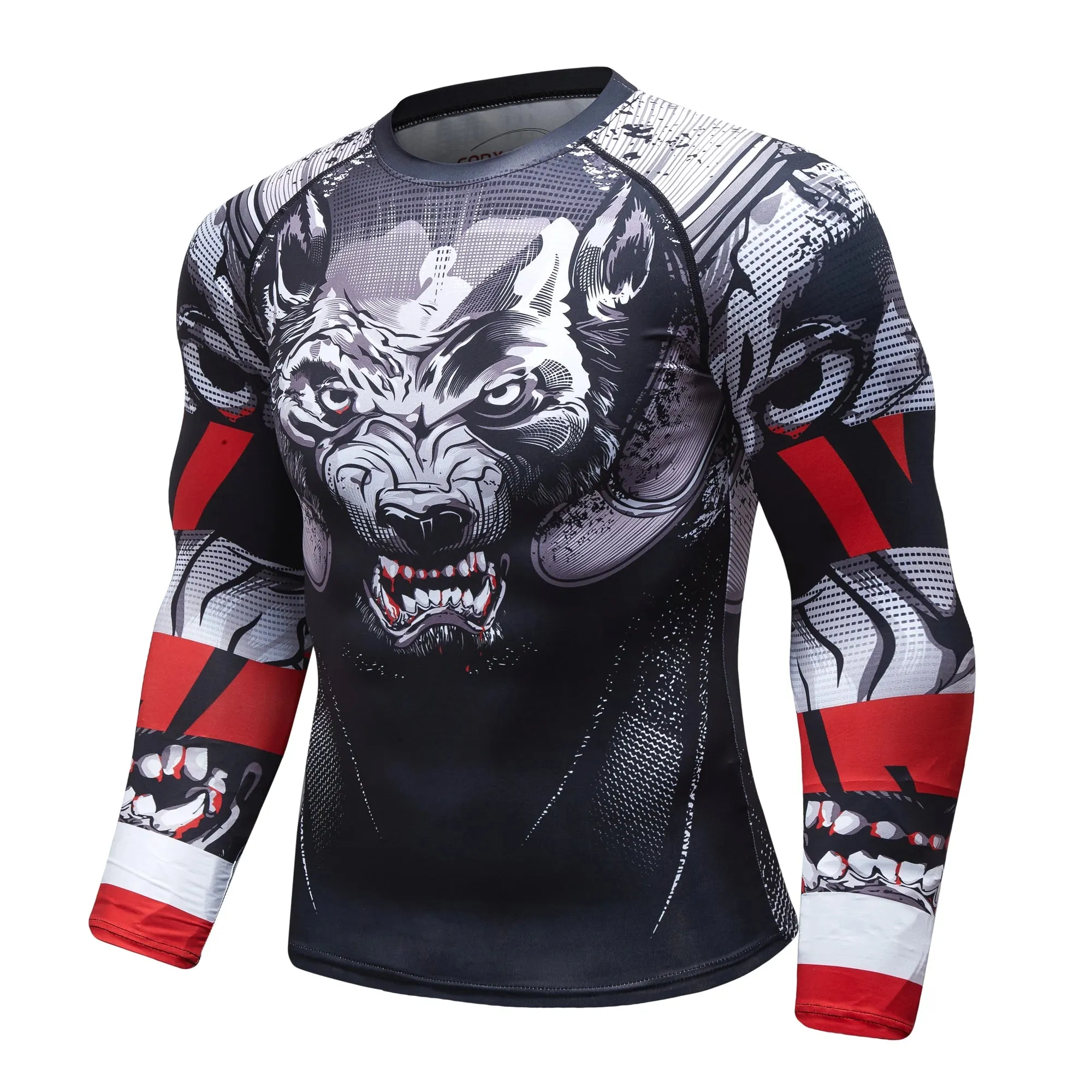 Cody Lundin - " THE SNARL "-  Long Sleeve MMA Compression  Shirt / Rash Guard