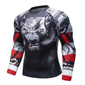 Cody Lundin - " THE SNARL "-  Long Sleeve MMA Compression  Shirt / Rash Guard