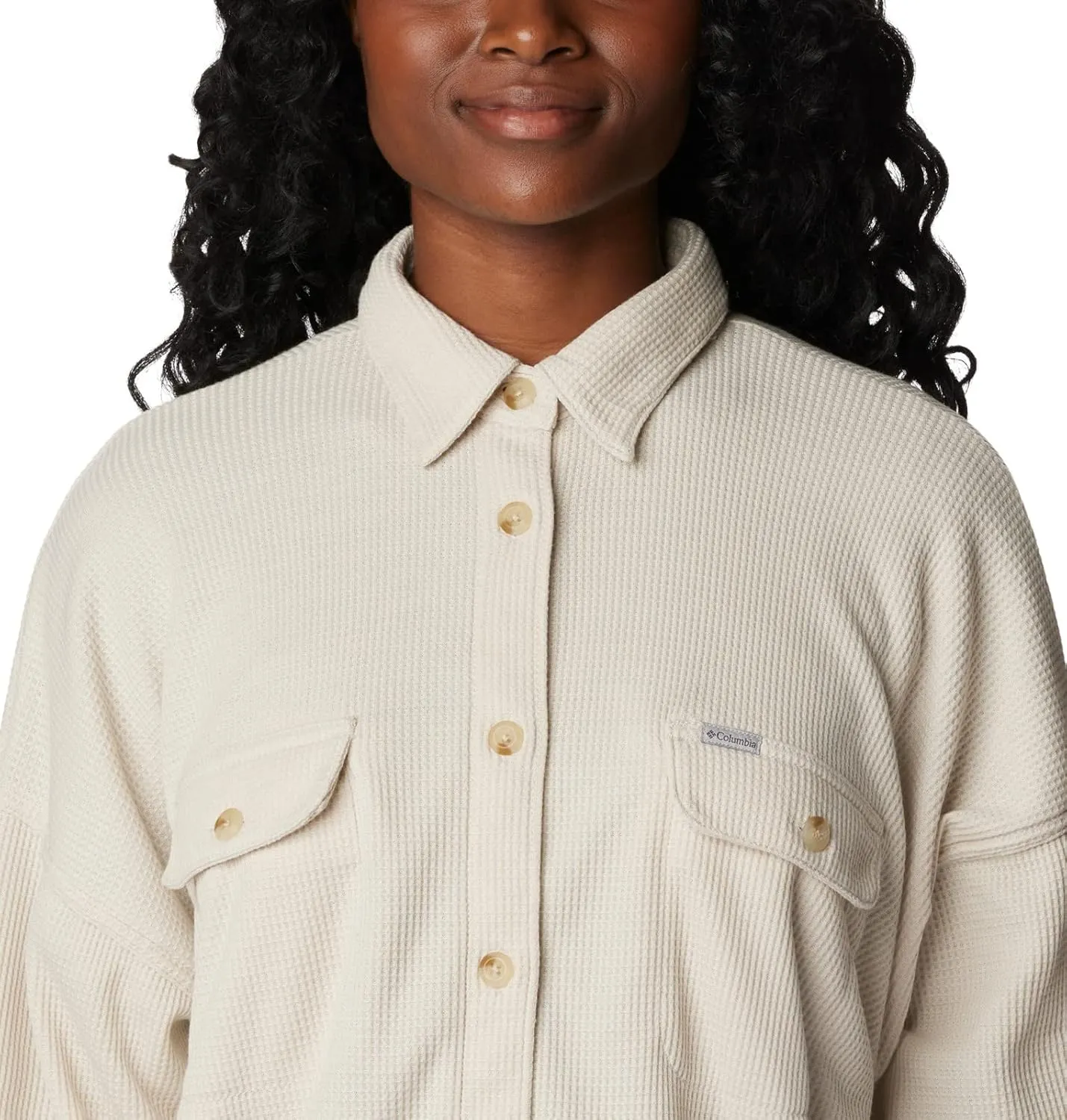 Columbia Women's Holly Hideaway Waffle Shirt Jacket