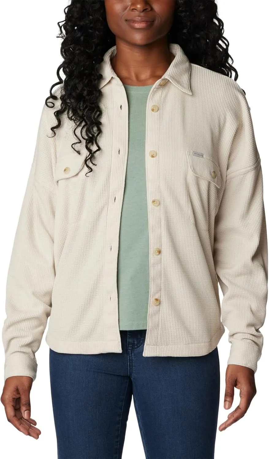 Columbia Women's Holly Hideaway Waffle Shirt Jacket