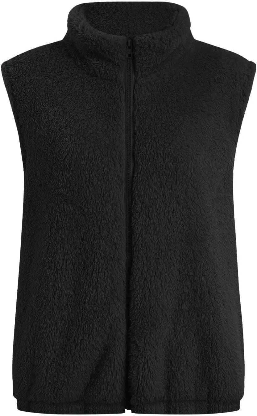 COTECRAM 2025 Fashion Women Faux Fur Vest Short Sleeveless Jacket Winter Warm Coats Outwear Comfy Soft Waistcoat