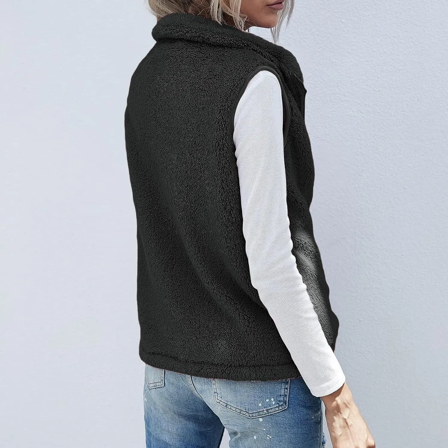 COTECRAM 2025 Fashion Women Faux Fur Vest Short Sleeveless Jacket Winter Warm Coats Outwear Comfy Soft Waistcoat