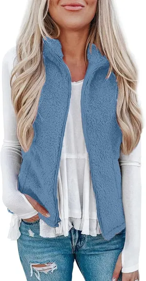 COTECRAM 2025 Fashion Women Faux Fur Vest Short Sleeveless Jacket Winter Warm Coats Outwear Comfy Soft Waistcoat